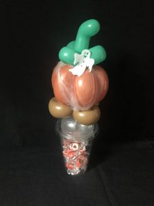 Halloween Kürbis mit Mini Geist